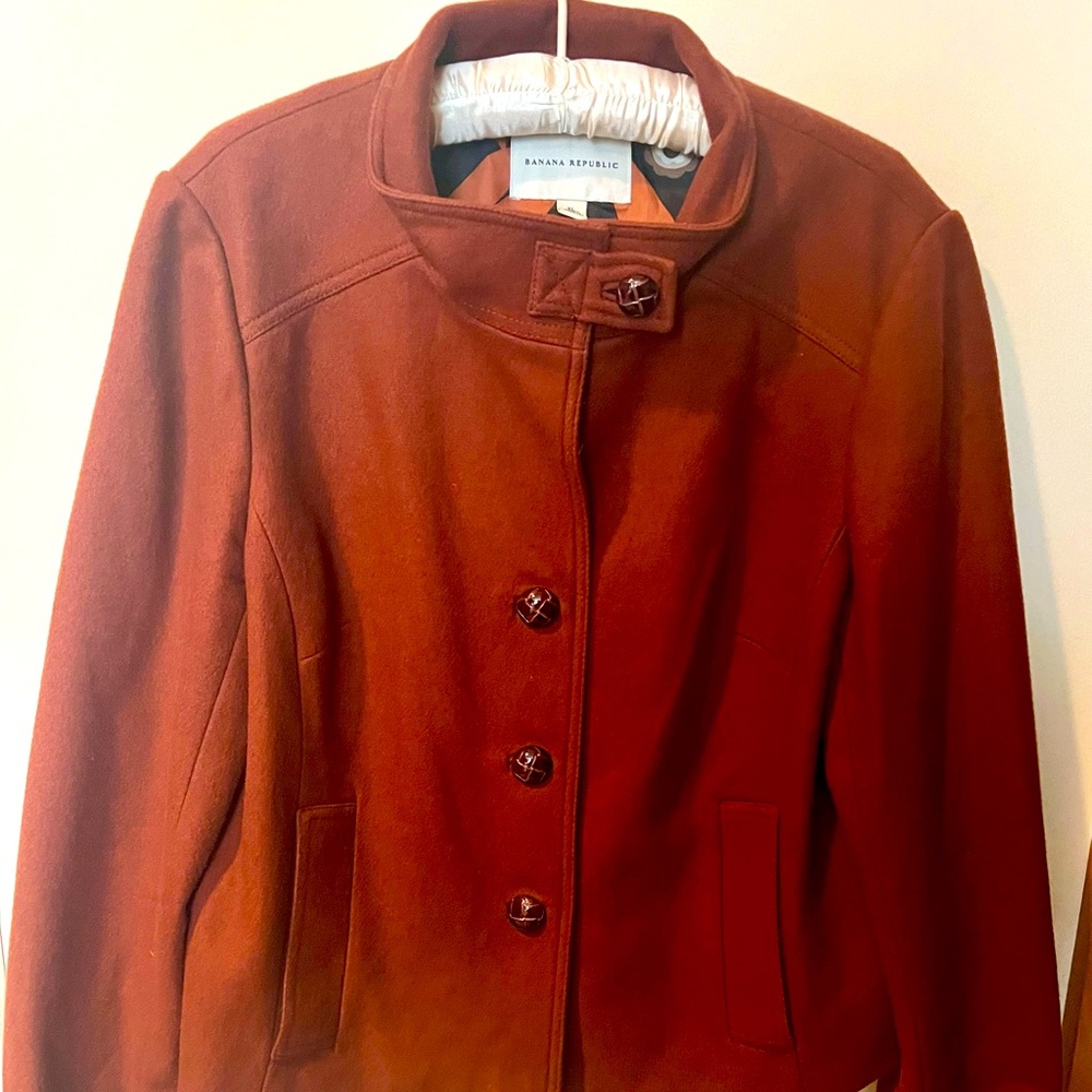 Banana Republic Wool Jacket Rust XL